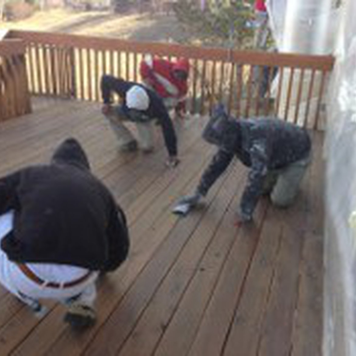 Deck Peppering 2